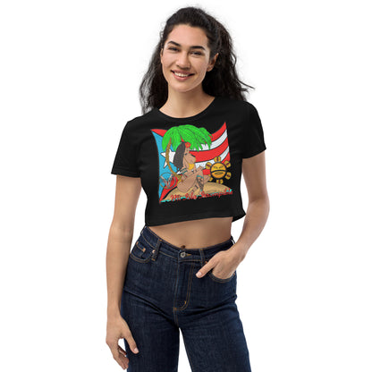 Mi Isla Irrompible Puerto Rican Organic Crop Top