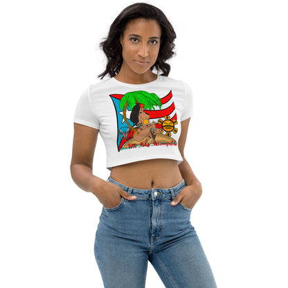 Mi Isla Irrompible Puerto Rican Organic Crop Top