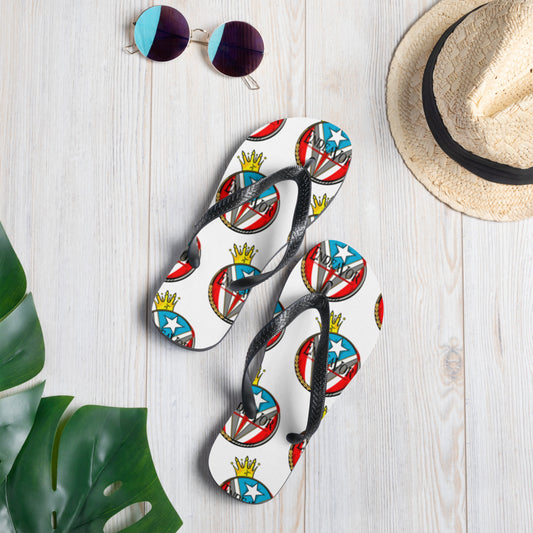 Royal Boricua Flip-Flops