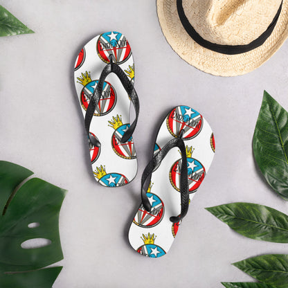Royal Boricua Flip-Flops