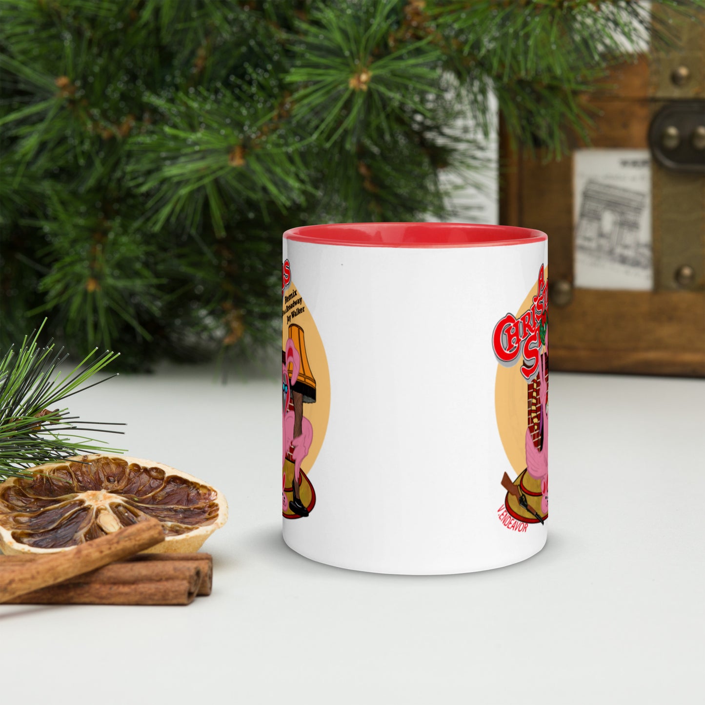 A Broadway J Walker Christmas Story Mug With Color Inside
