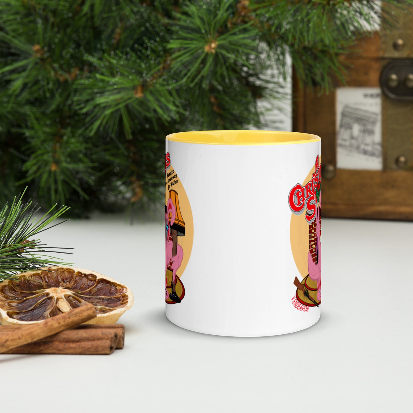 A Broadway J Walker Christmas Story Mug With Color Inside